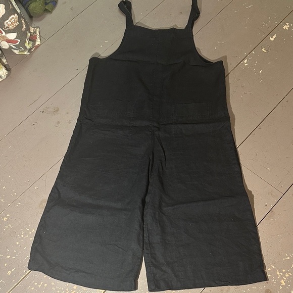 The White Company Black Linen Overalls - Picture 4 of 7